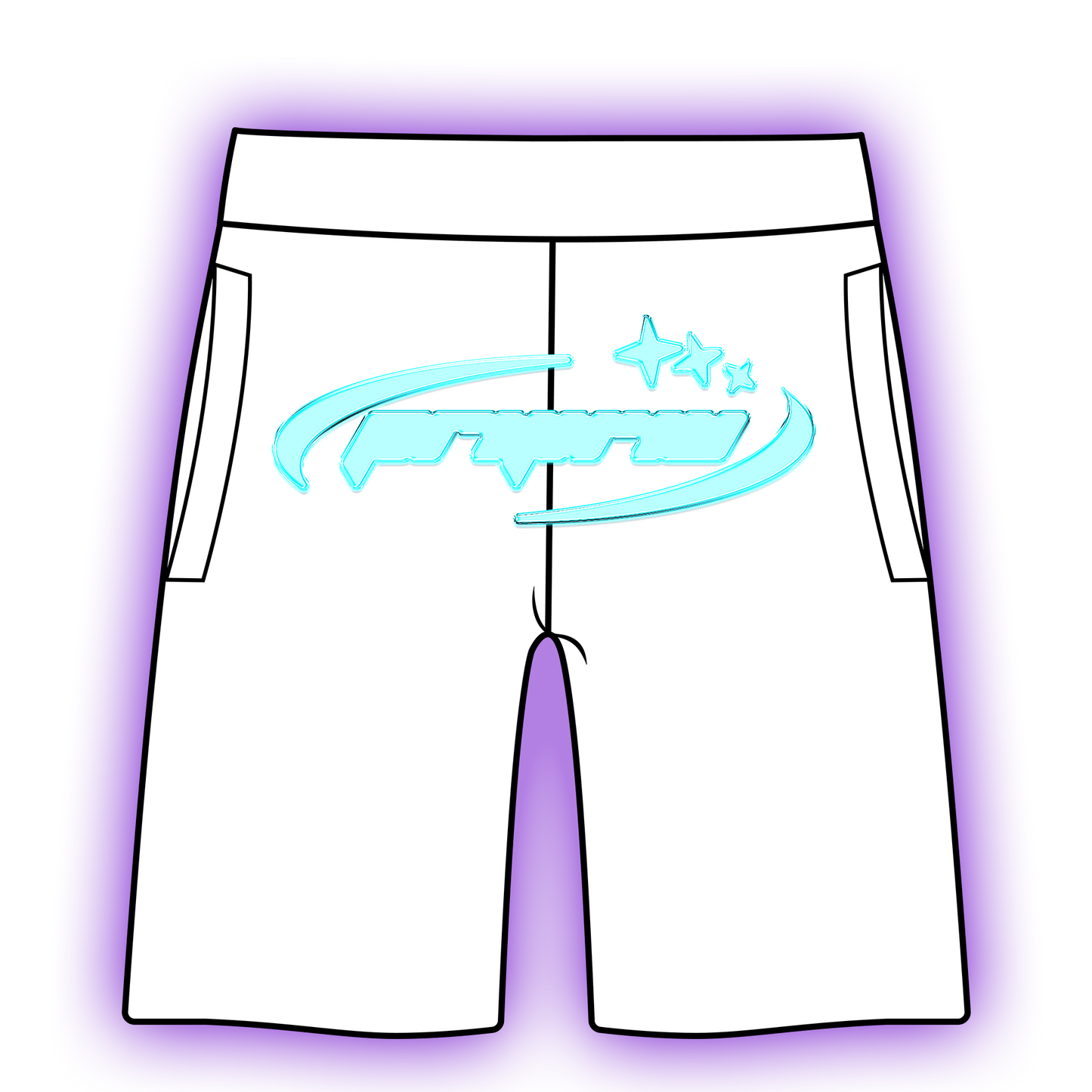 KOSMOS SKY BLUE SHORTS [WHITE]