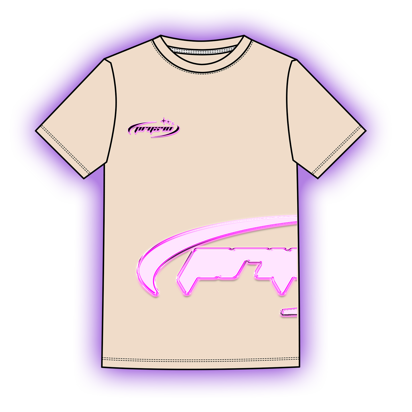 KOSMOS GUMMINK TEE [CREAM]